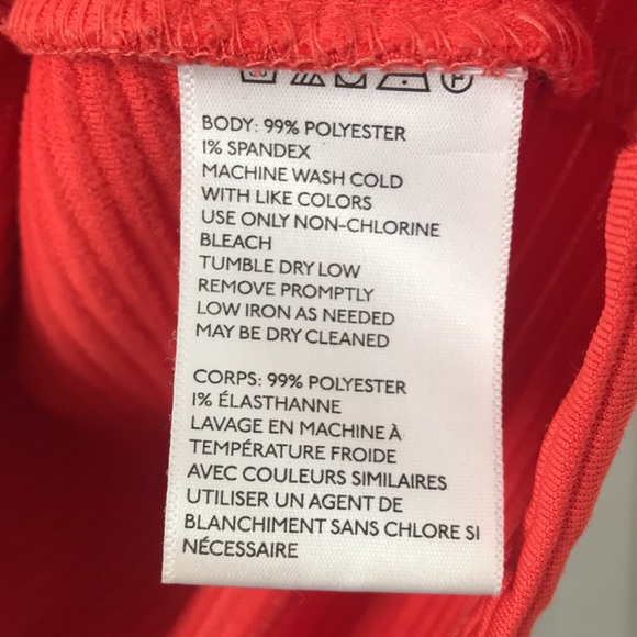 UO Cooperative>spicy orange ribbed skater skirt. PRICE FIRM - Picture 10 of 12